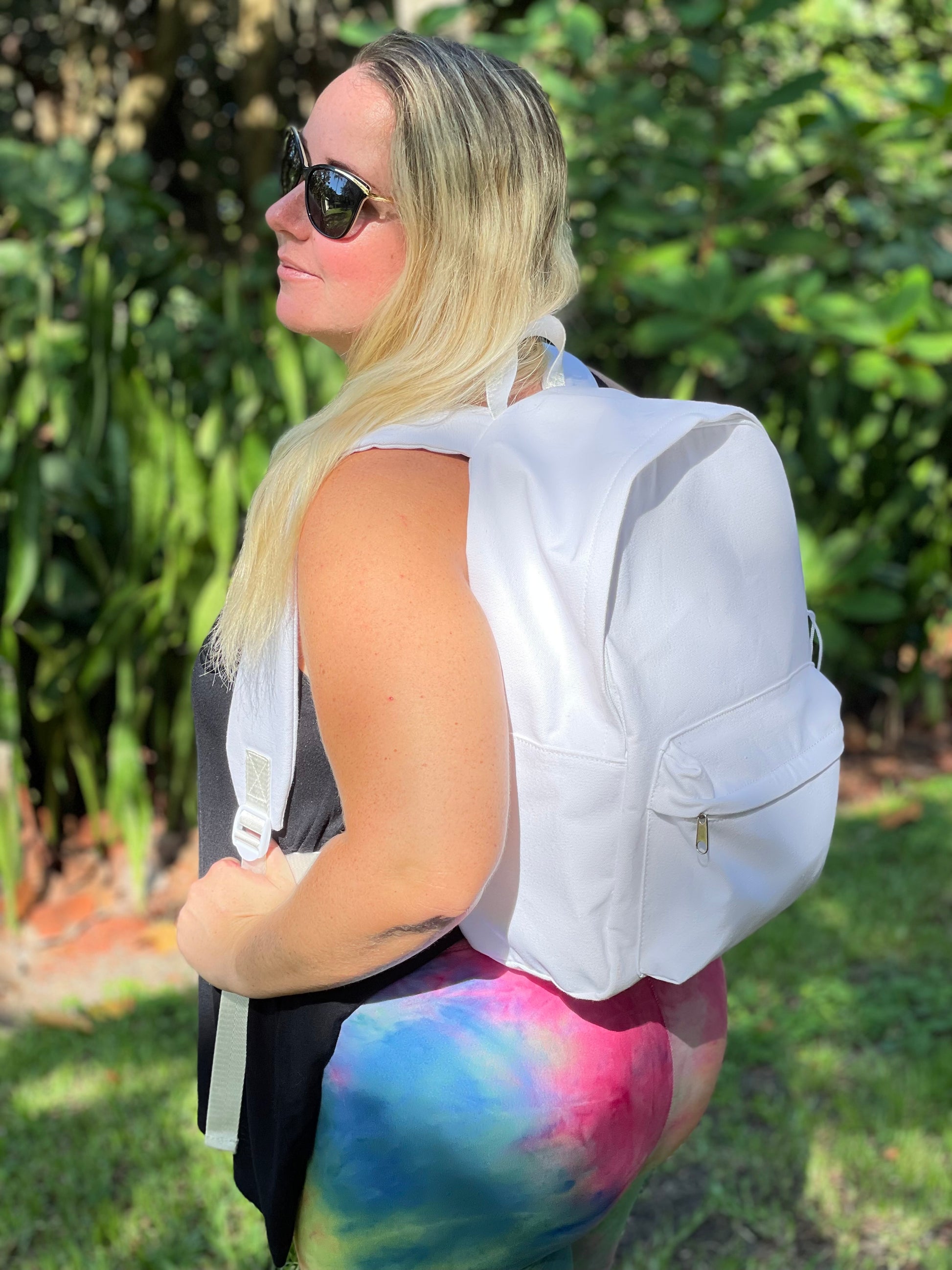 diy deluxe mini white backpacks Plain White DIY Backpack